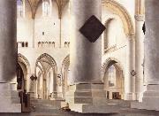 Pieter Saenredam THe Interior of the Grote Kerk,Haarlem oil